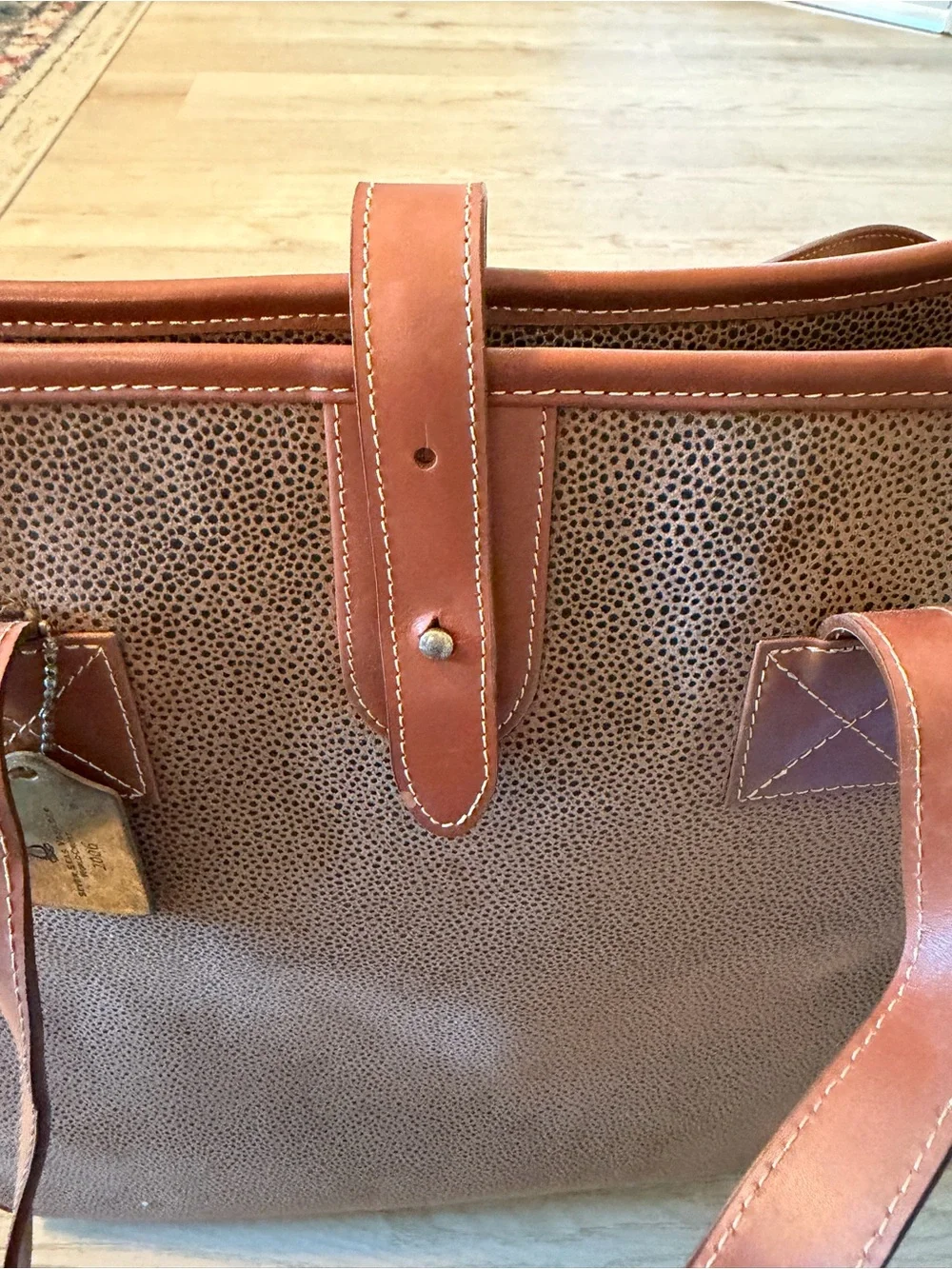 Seven Seas Voyager 2006 Brown Textured Tote Bag | Cruise Travel Souvenir